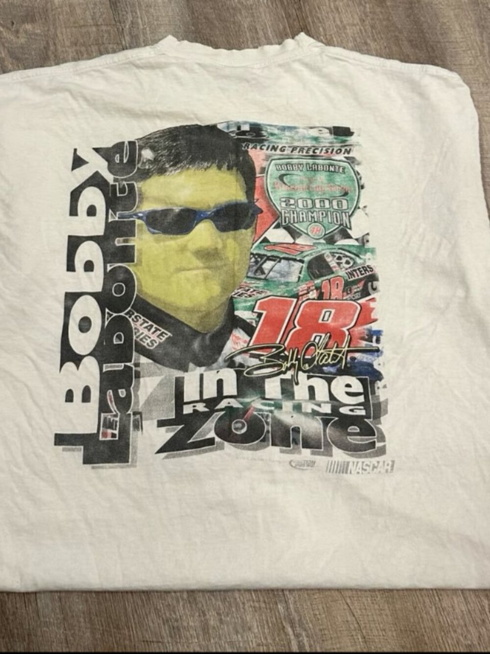 Bobby Labonte Nascar 2000 In The Zone Distressed T-Shirt